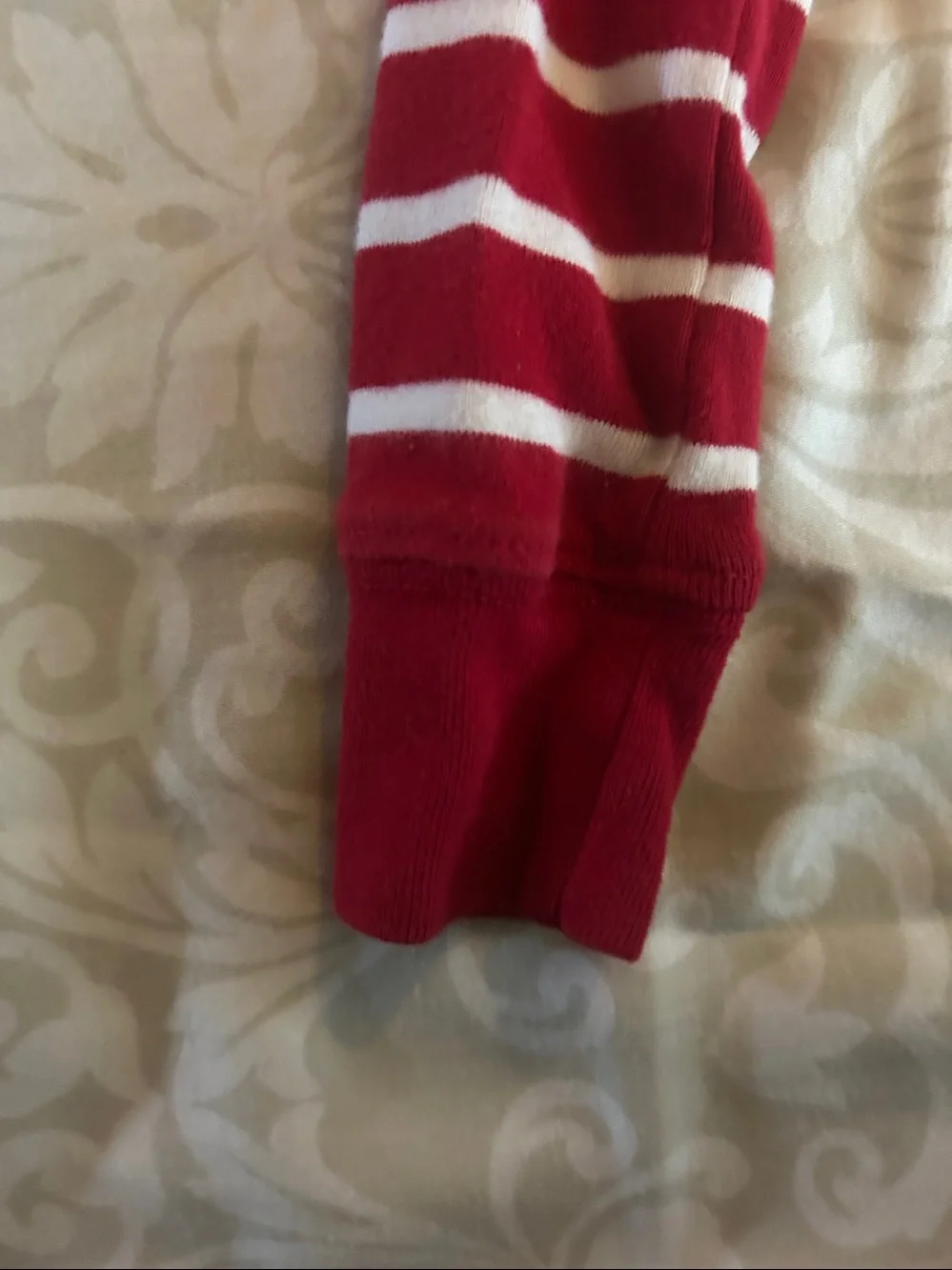 Carter's Red and White Striped Santa Pajama Set